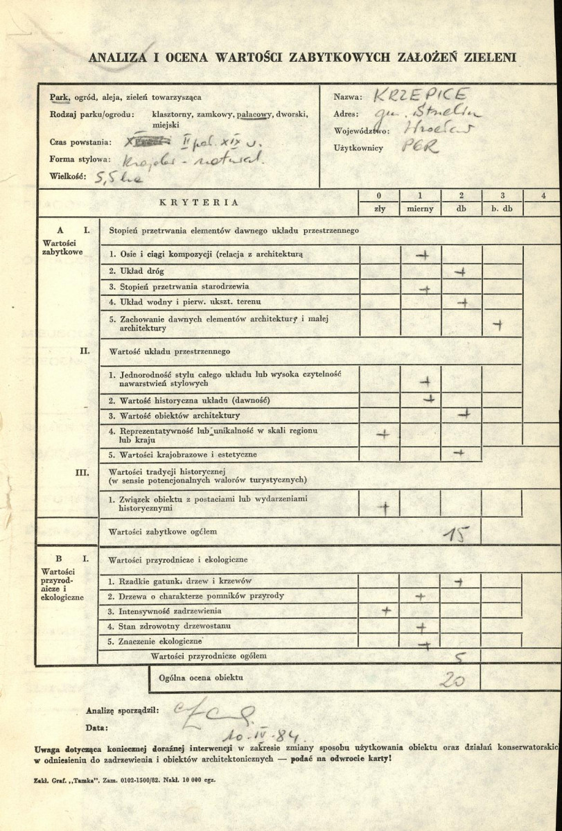 Ewidencja parkowa, skan nr 3
