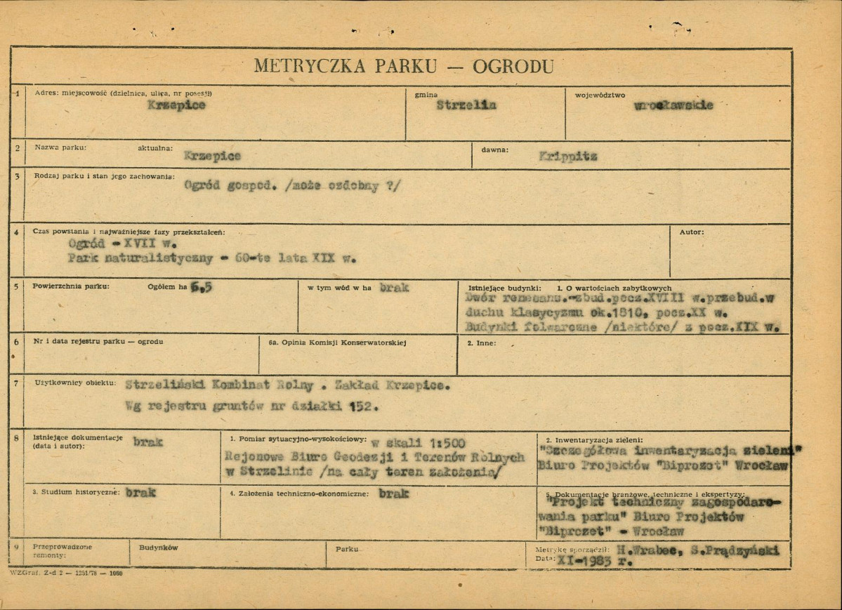 Ewidencja parkowa, skan nr 5