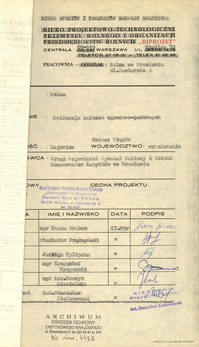 Ewidencja parkowa, skan nr 4