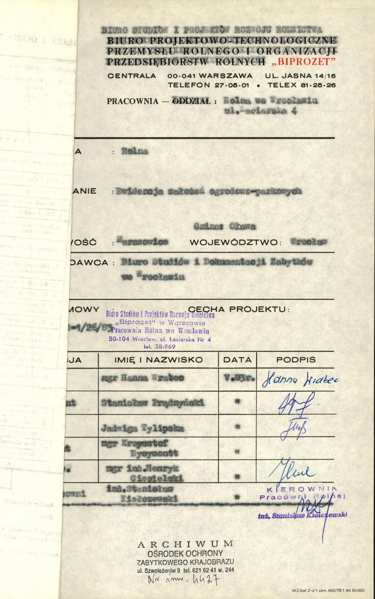 Ewidencja parkowa, skan nr 4