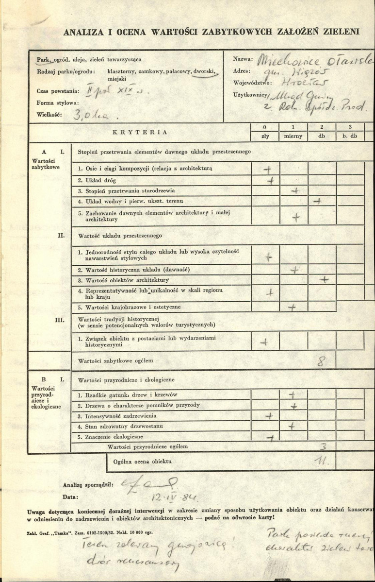 Ewidencja parkowa, skan nr 3