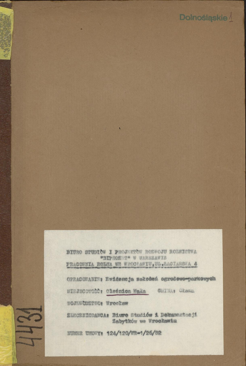 Ewidencja parkowa, skan nr 1