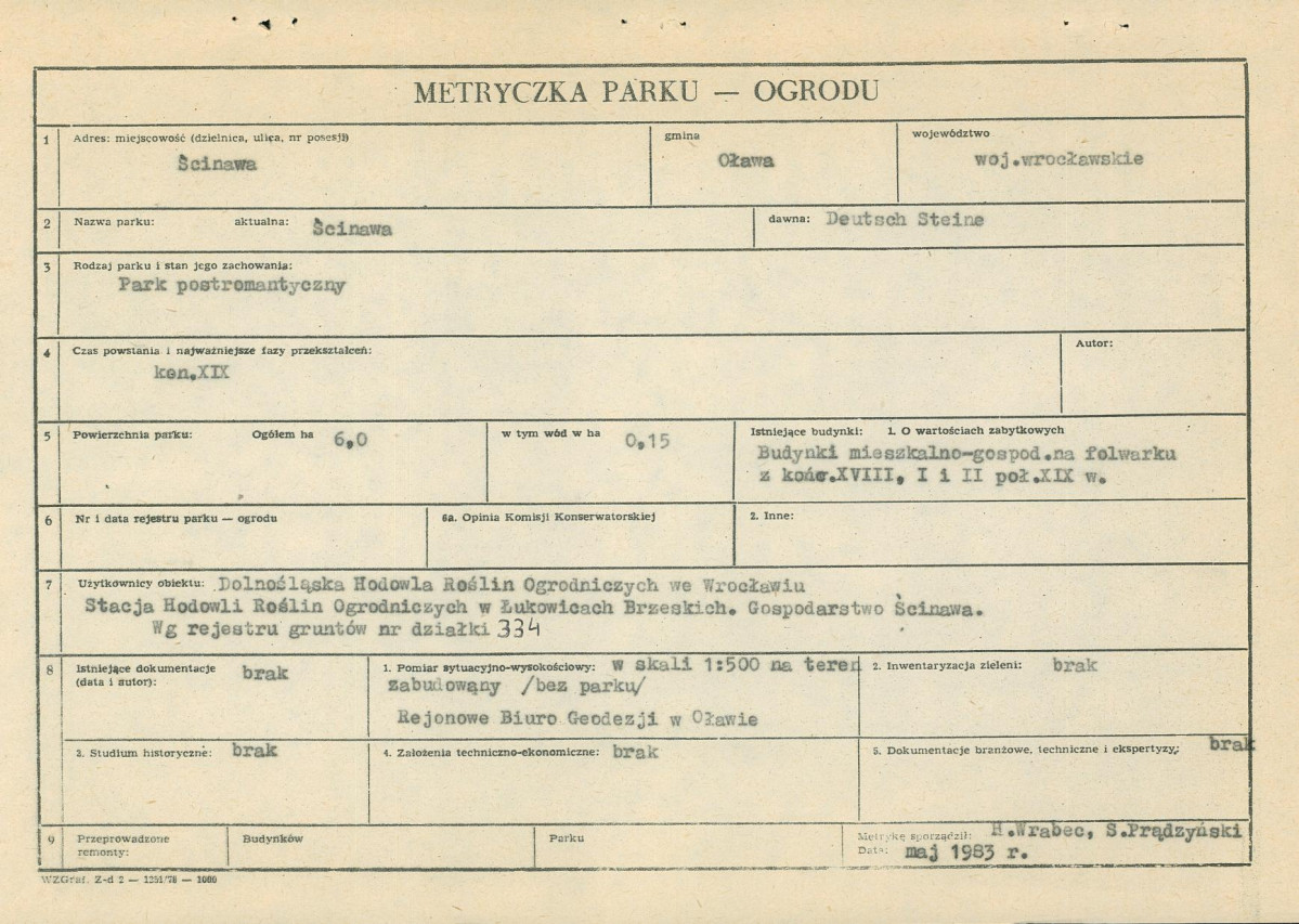 Ewidencja parkowa, skan nr 5