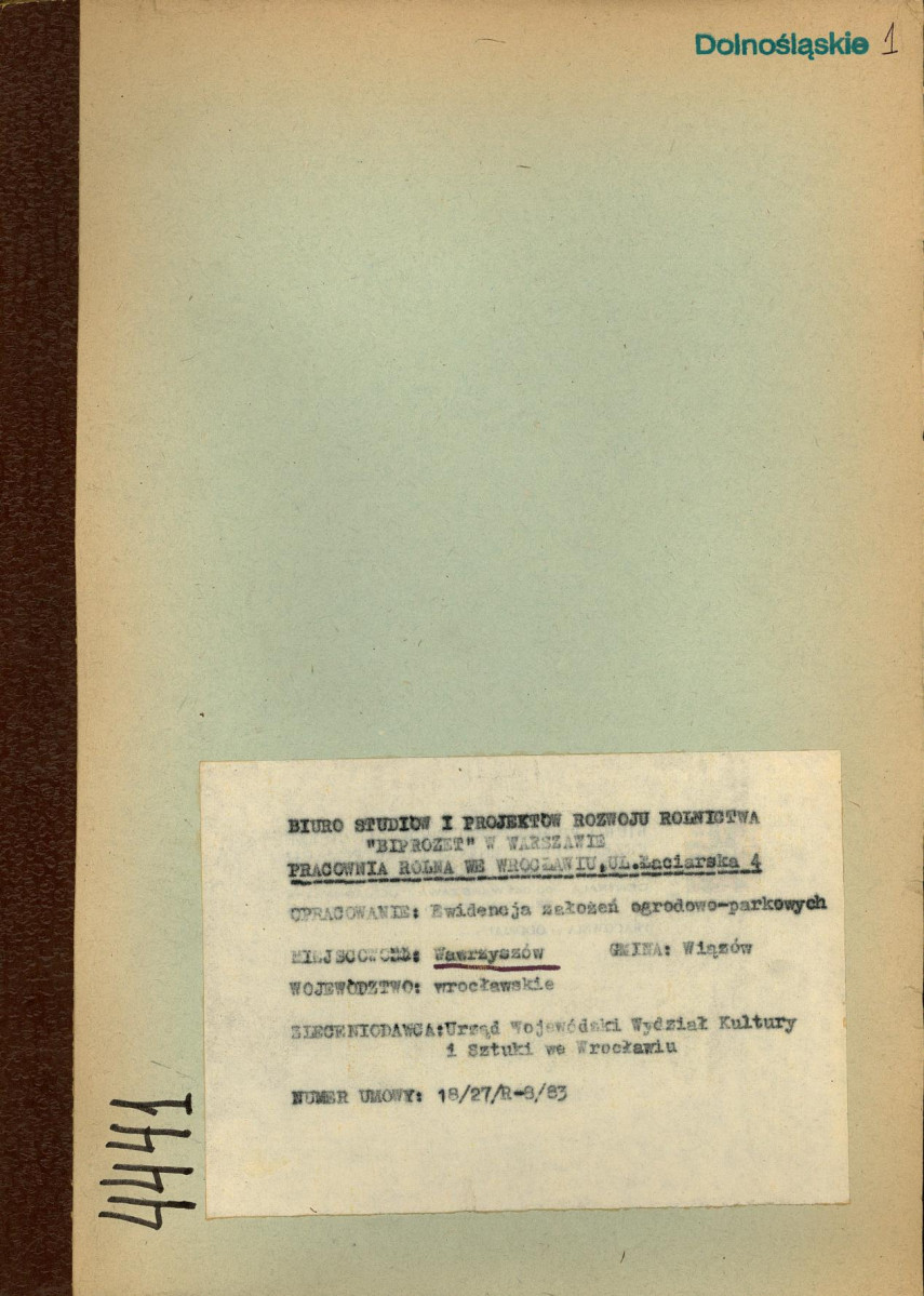 Ewidencja parkowa, skan nr 1