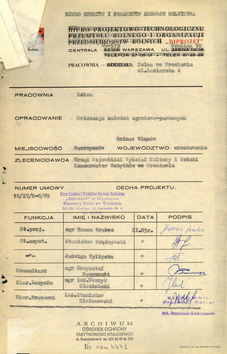 Ewidencja parkowa, skan nr 4