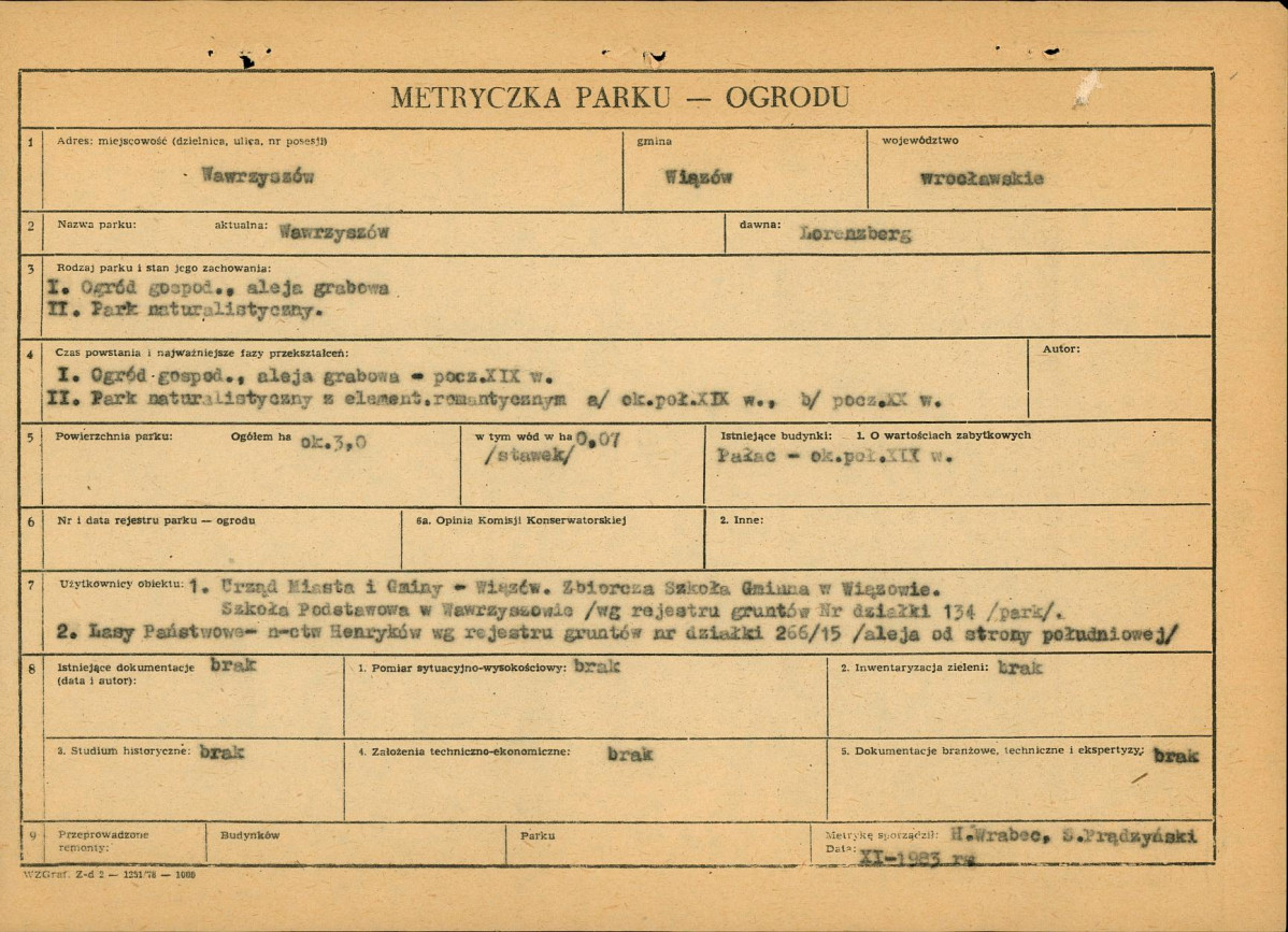 Ewidencja parkowa, skan nr 5