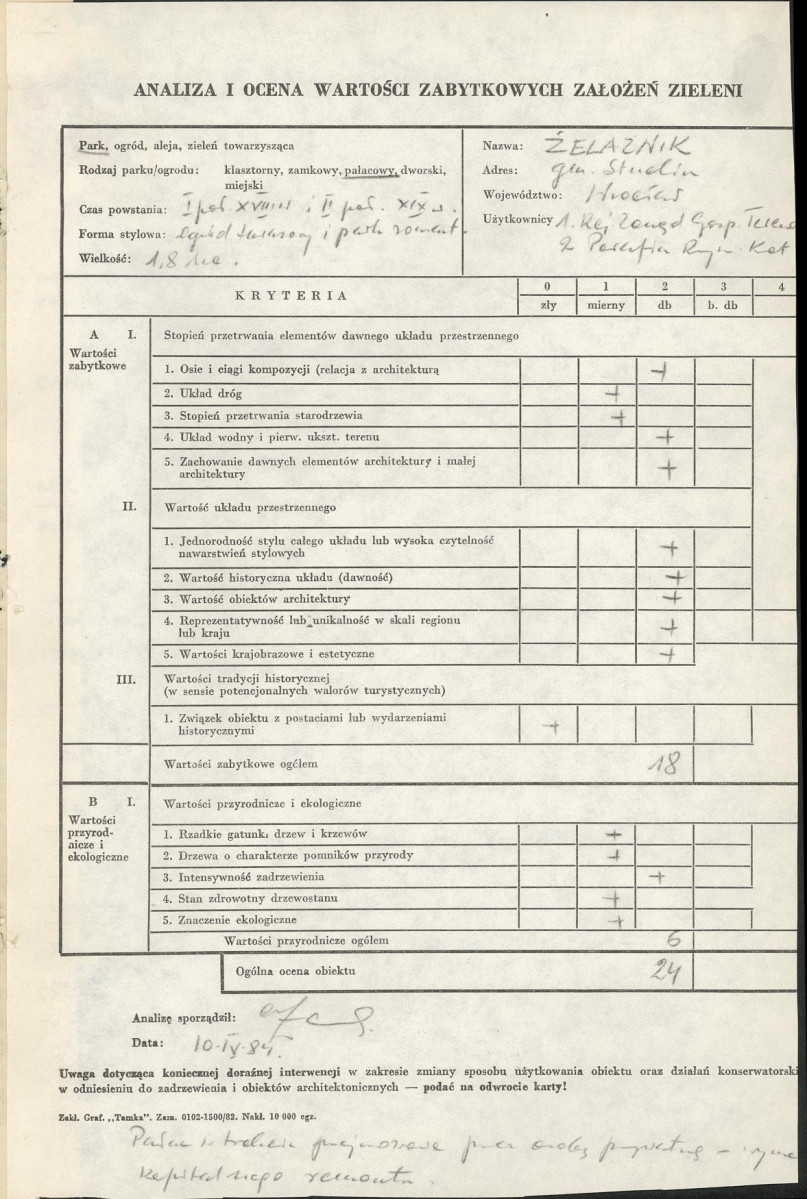 Ewidencja parkowa, skan nr 3