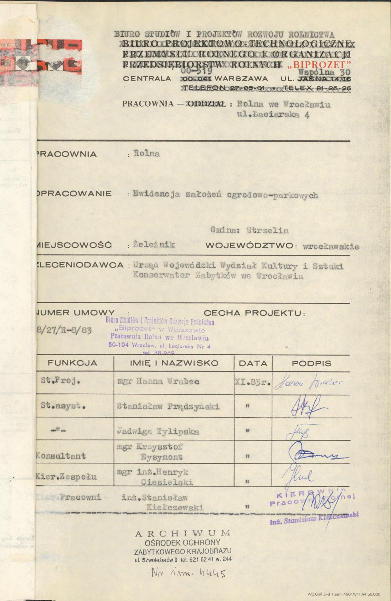 Ewidencja parkowa, skan nr 4