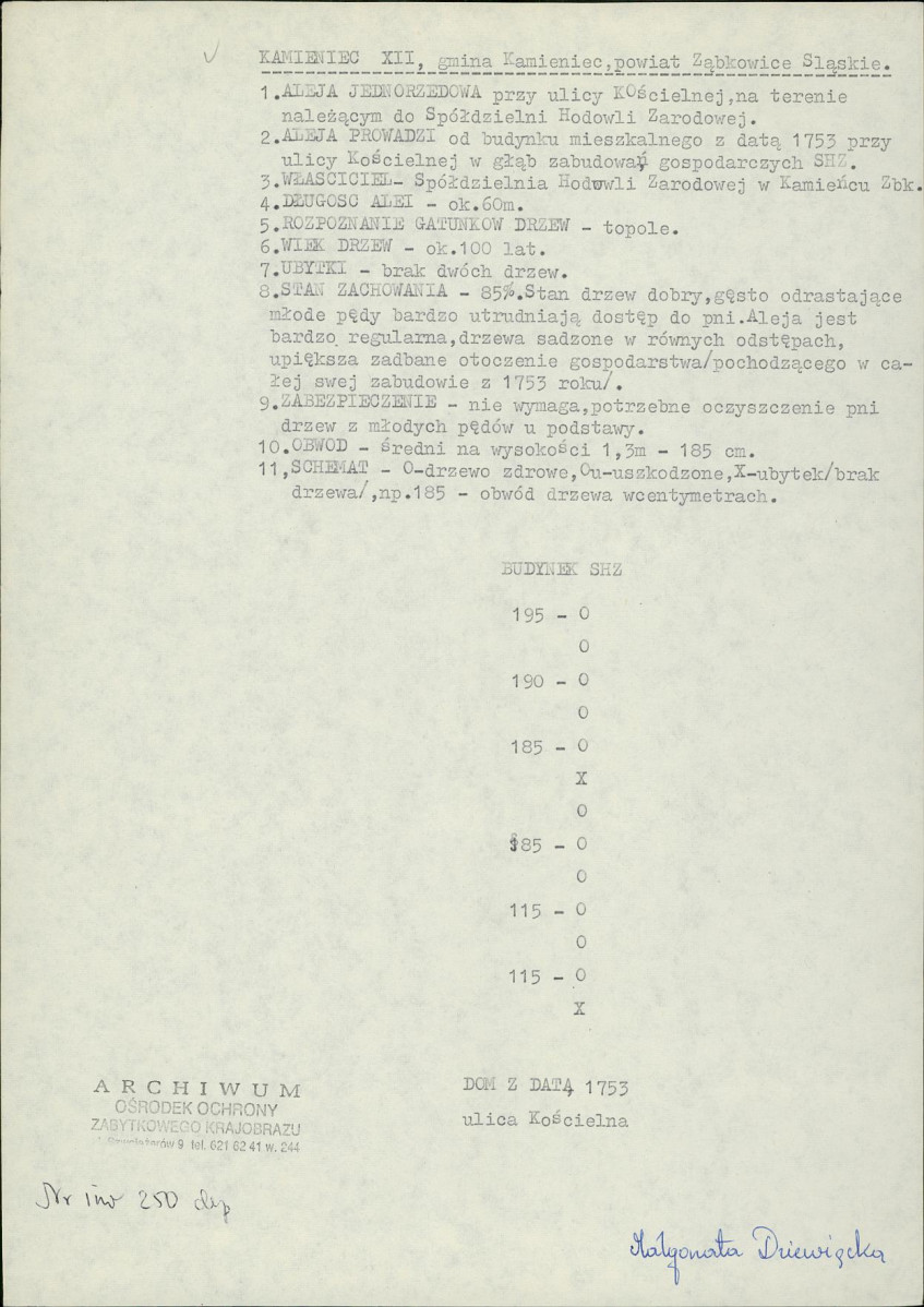 EP - Ewidencja parkowa, skan nr 1