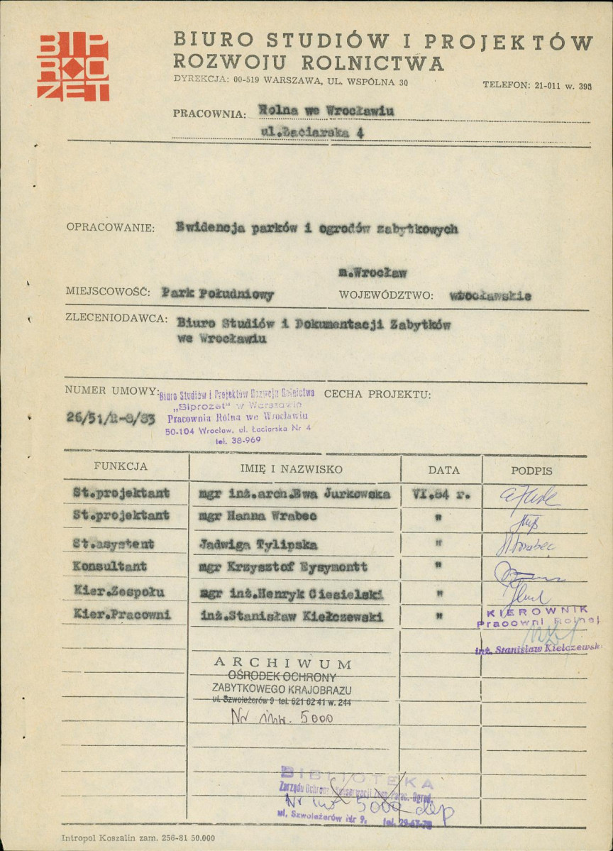 Ewidencja parkowa, skan nr 3