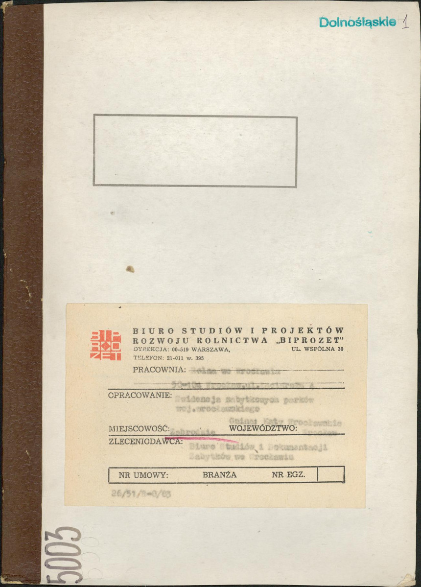 Ewidencja parkowa, skan nr 1