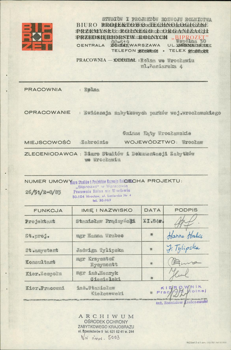 Ewidencja parkowa, skan nr 3