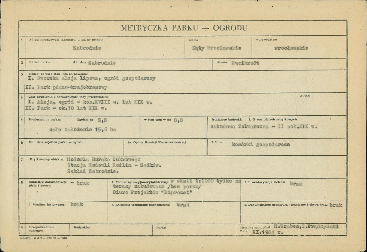 Ewidencja parkowa, skan nr 4