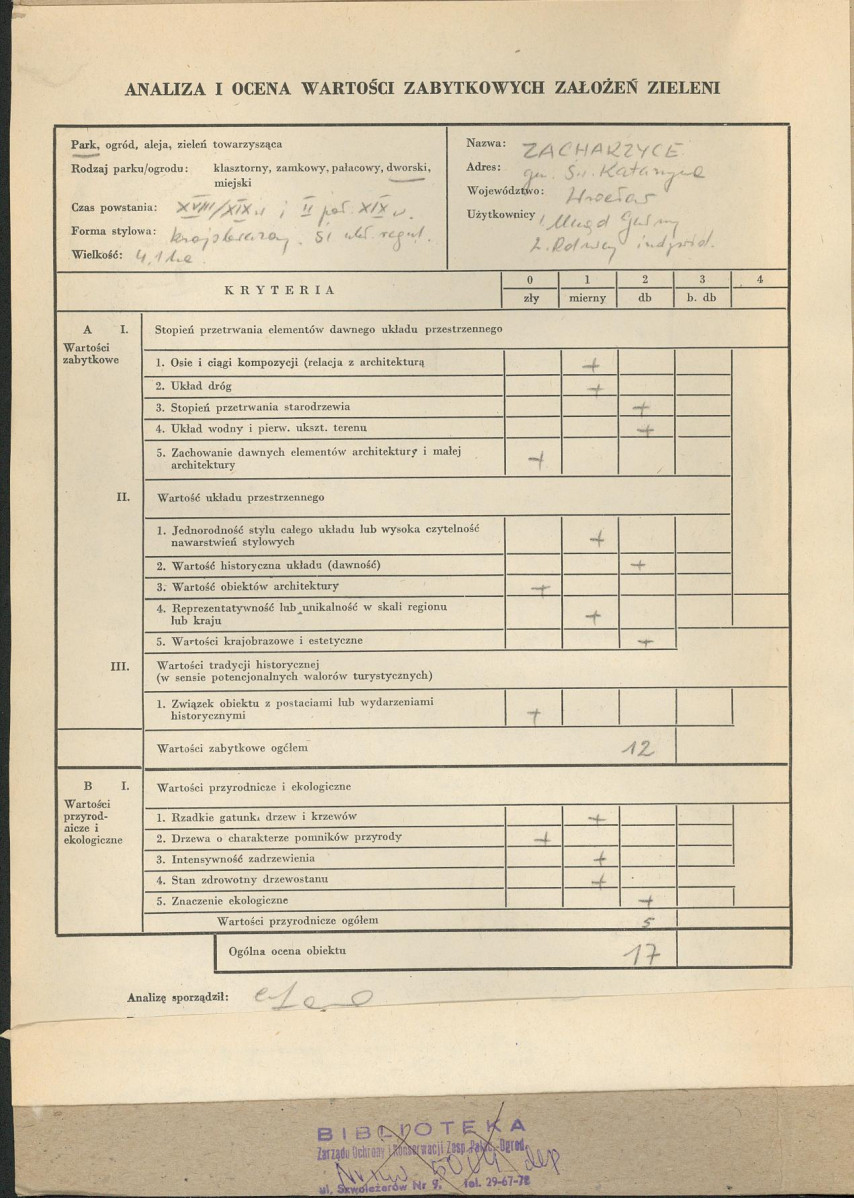 Ewidencja parkowa, skan nr 2