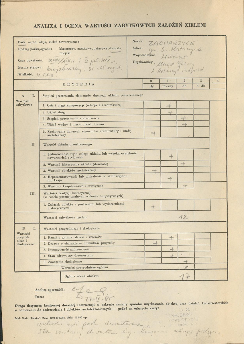 Ewidencja parkowa, skan nr 3
