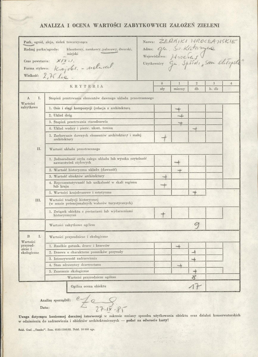 Ewidencja parkowa, skan nr 2