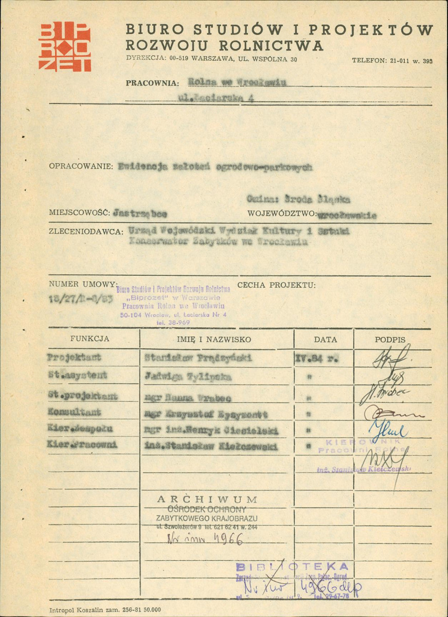 Ewidencja parkowa, skan nr 4