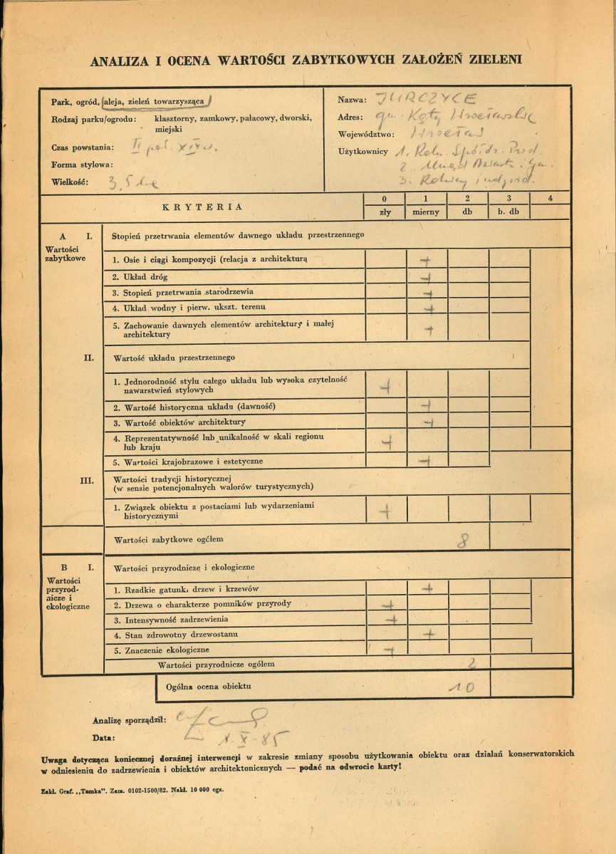 Ewidencja parkowa, skan nr 2
