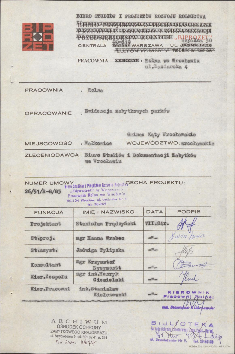 Ewidencja parkowa, skan nr 3