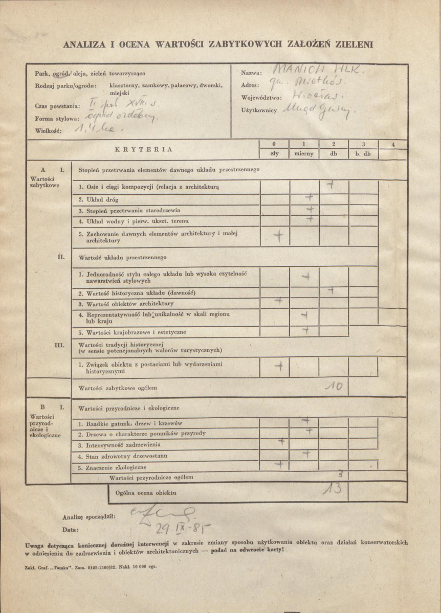 Ewidencja parkowa, skan nr 2