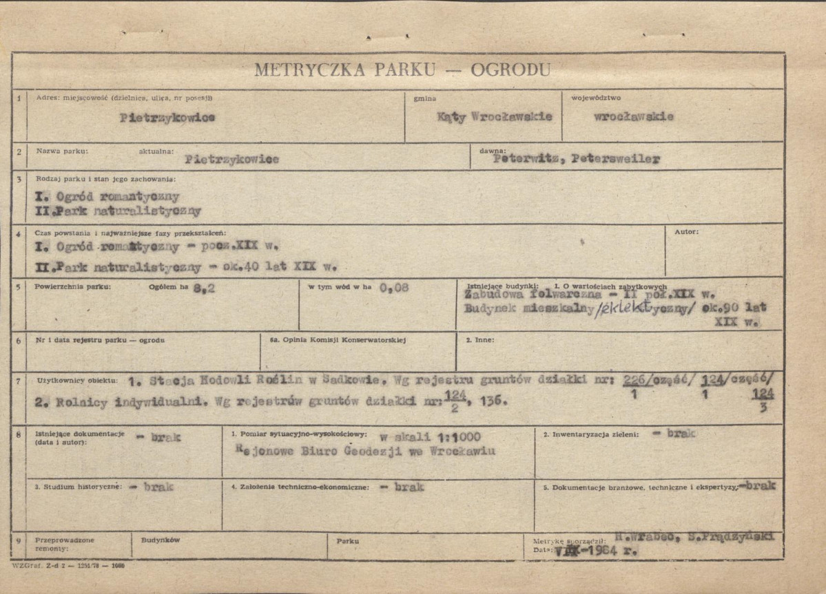 Ewidencja parkowa, skan nr 4