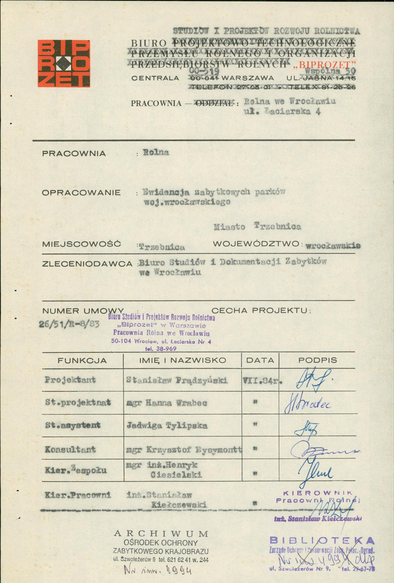Ewidencja parkowa, skan nr 3