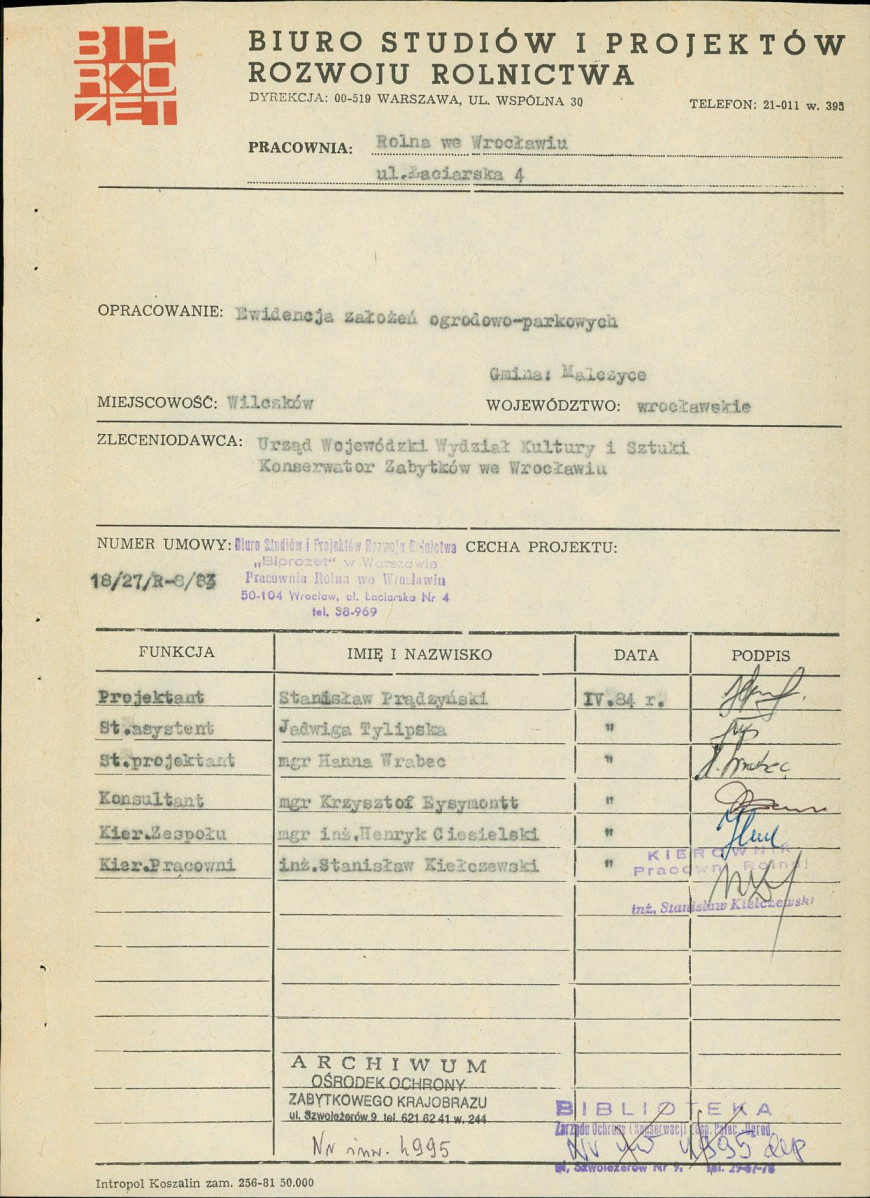 Ewidencja parkowa, skan nr 3