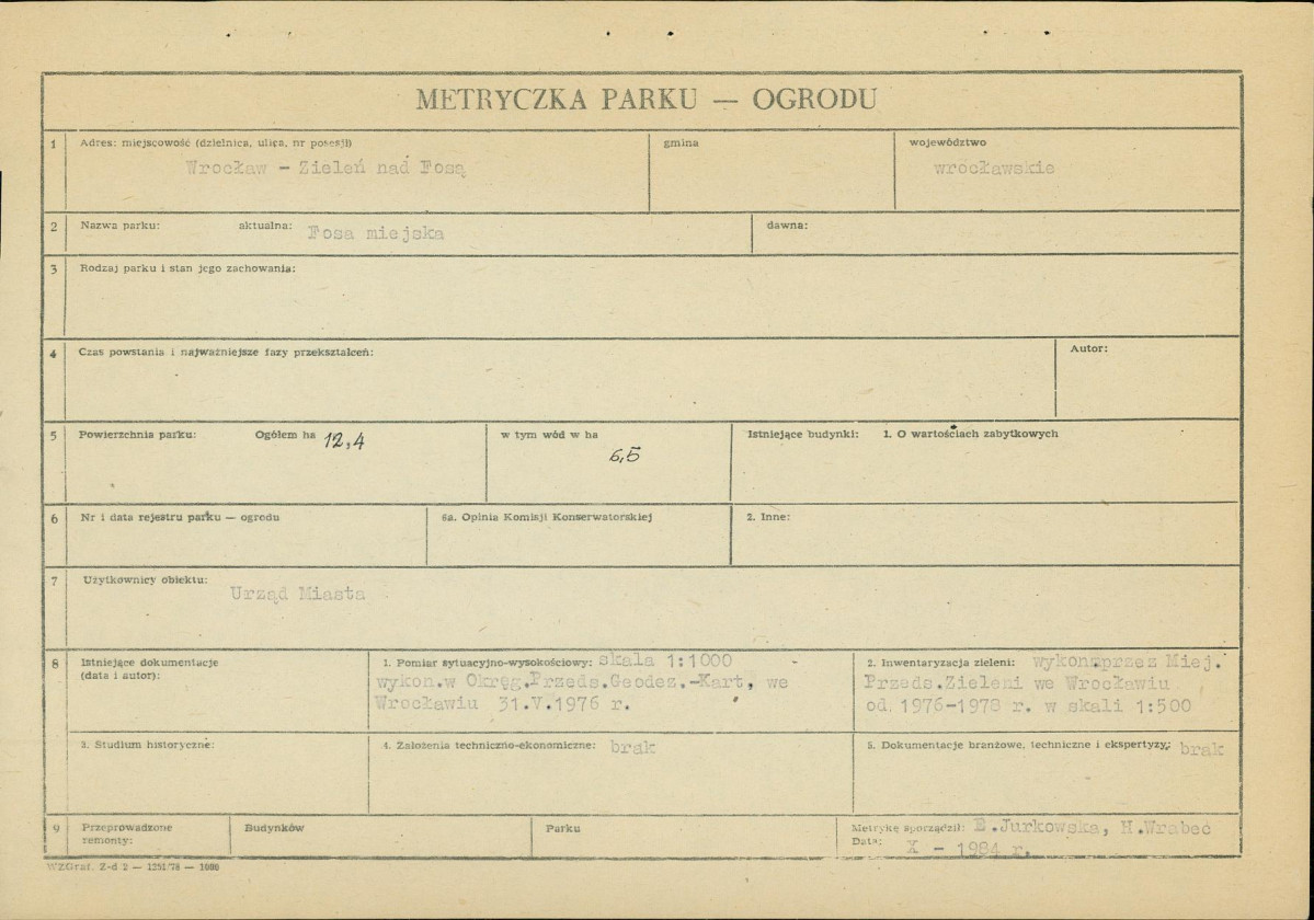 Ewidencja parkowa, skan nr 5