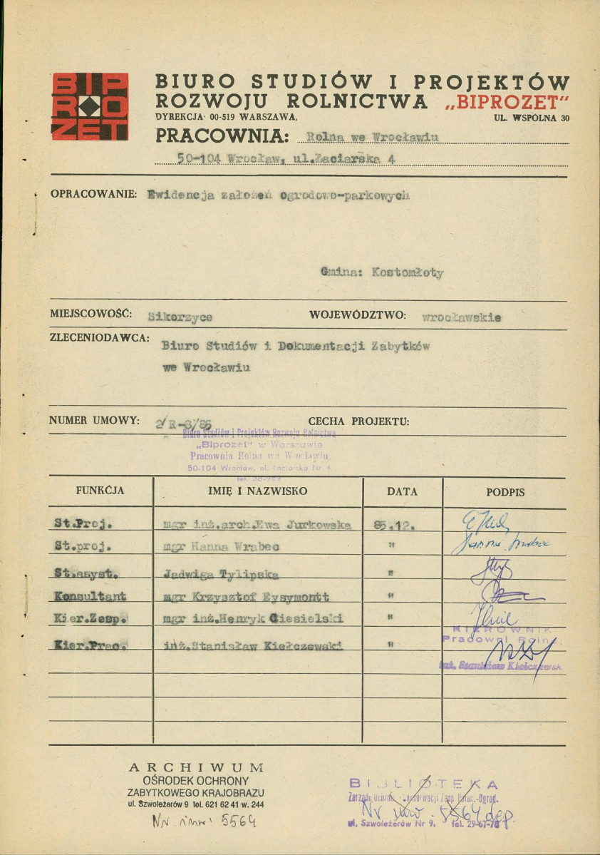 Ewidencja parkowa, skan nr 4