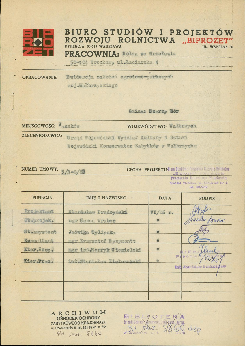Ewidencja parkowa, skan nr 4