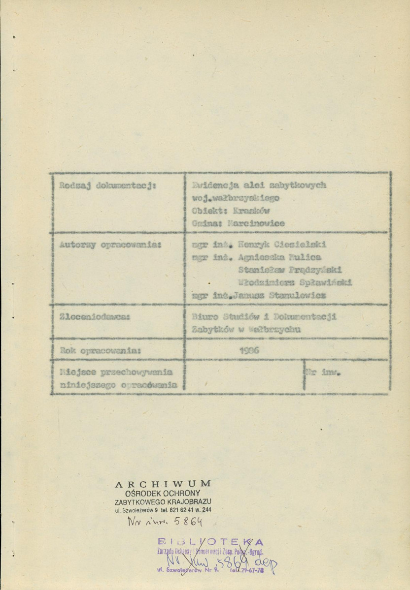 Ewidencja parkowa, skan nr 4