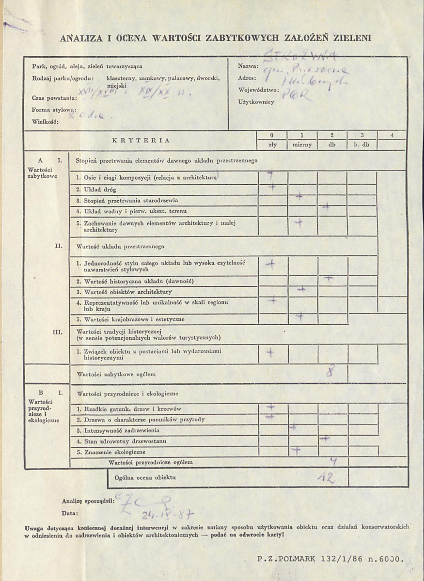 Ewidencja parkowa, skan nr 3