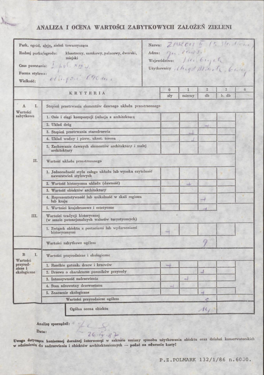 Ewidencja parkowa, skan nr 3