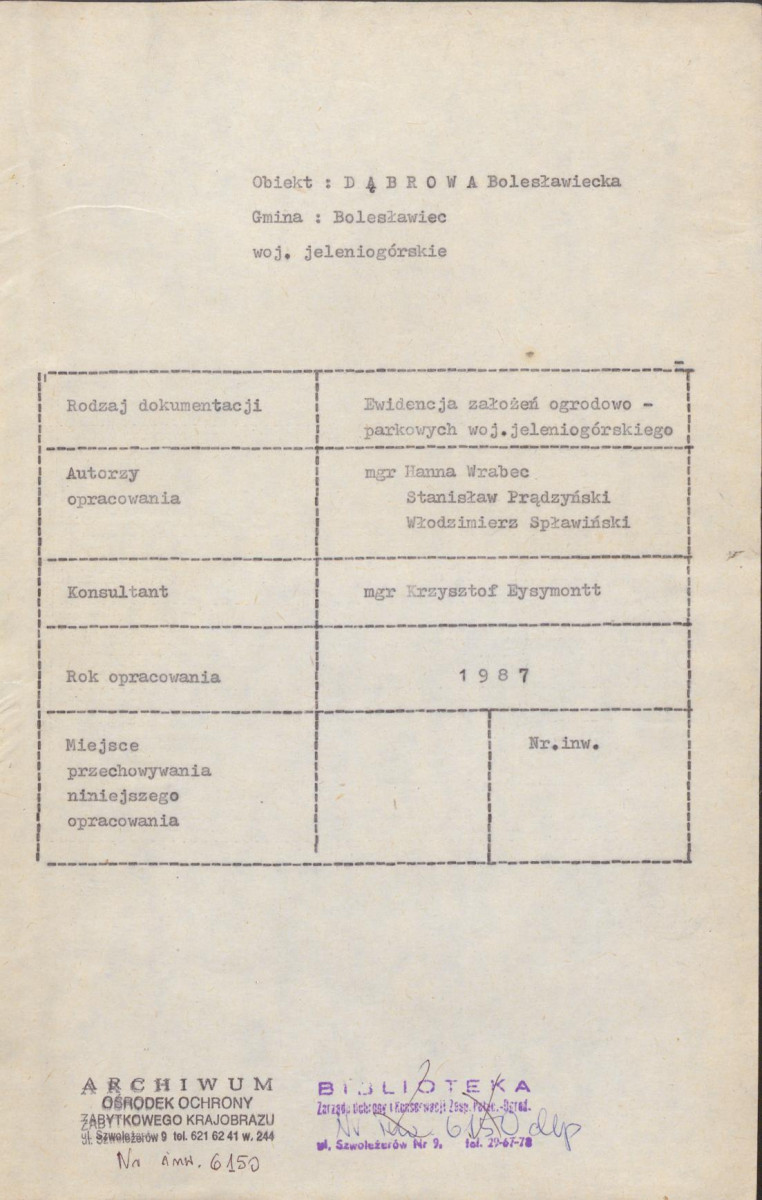 EP - Ewidencja parkowa, skan nr 4