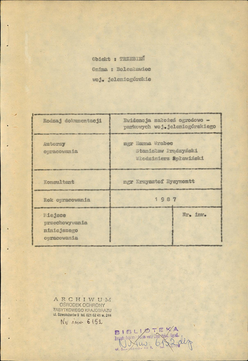 EP - Ewidencja parkowa, skan nr 4