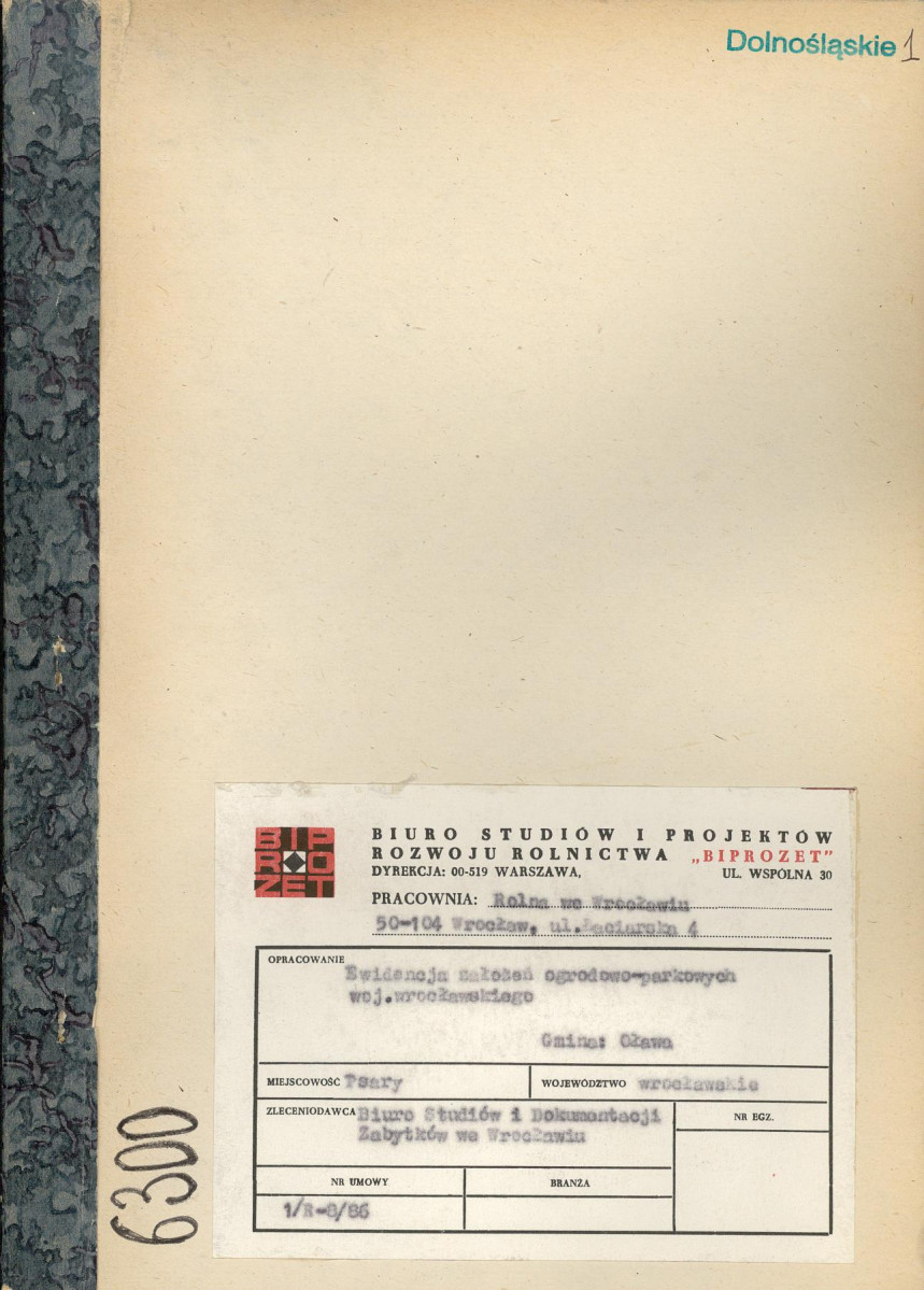 Ewidencja parkowa, skan nr 1