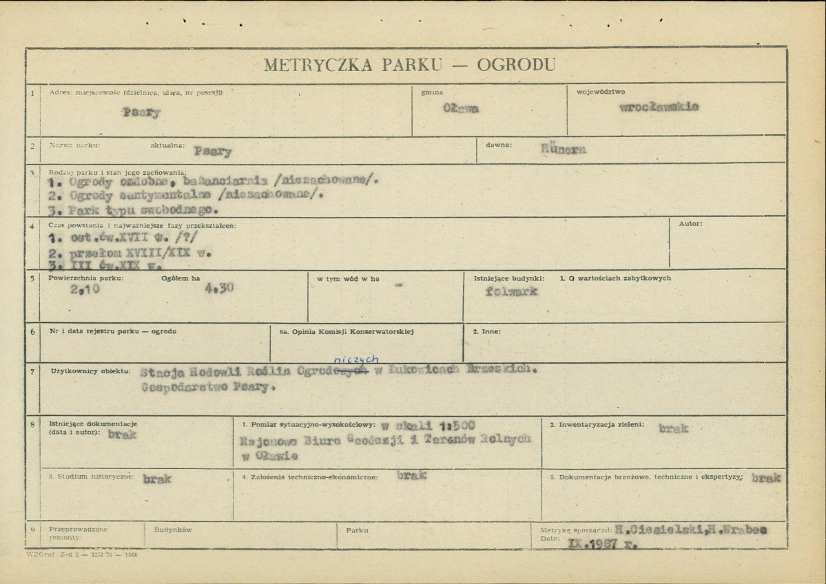 Ewidencja parkowa, skan nr 5
