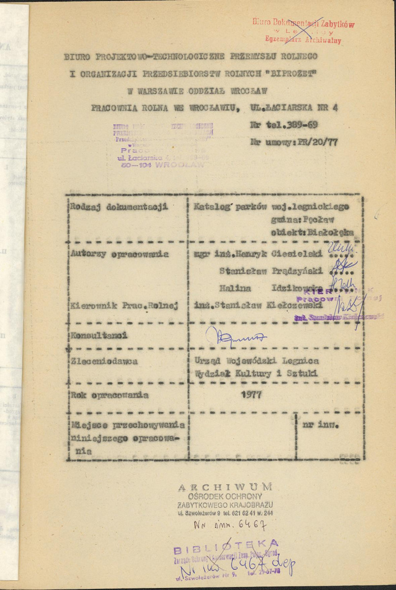Ewidencja parkowa, skan nr 4