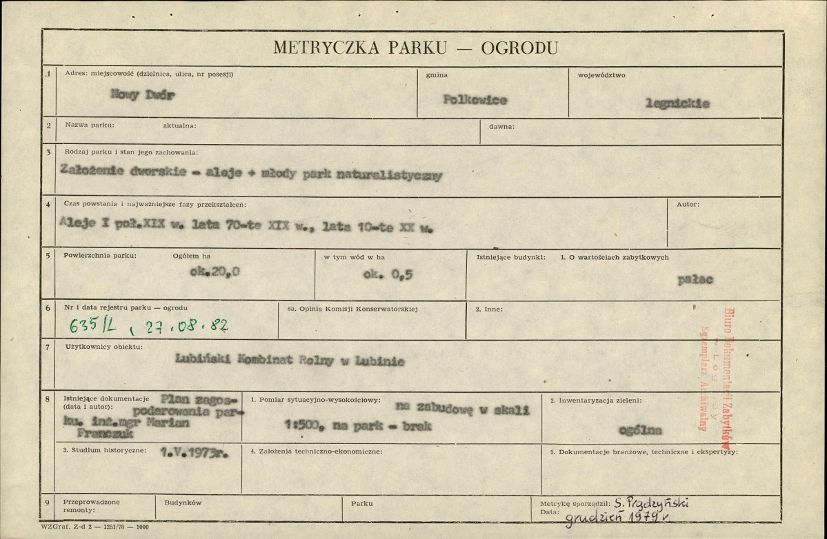 Ewidencja parkowa, skan nr 5