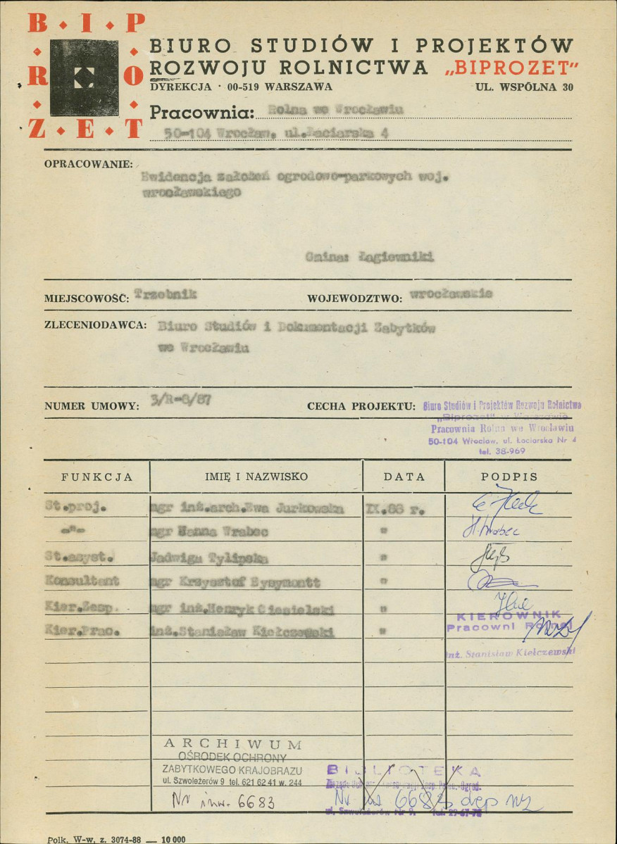Ewidencja parkowa, skan nr 4