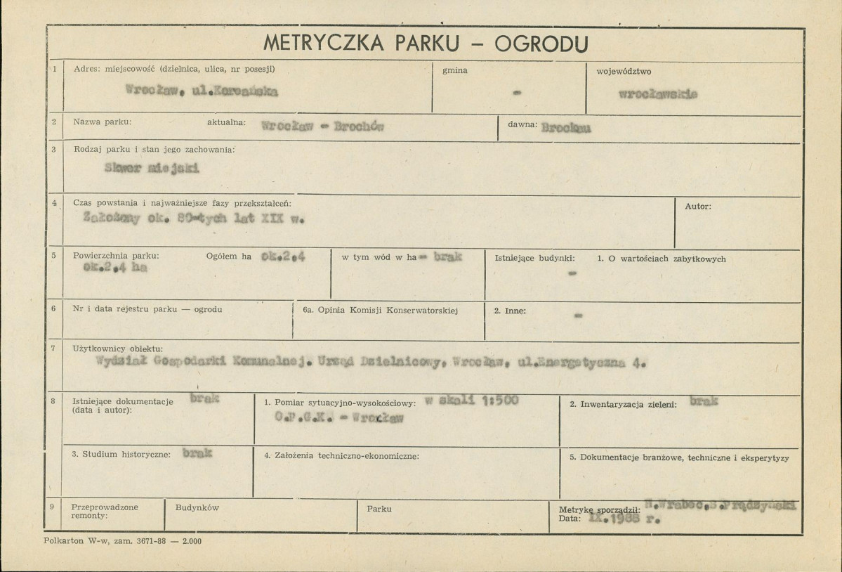 Ewidencja parkowa, skan nr 5