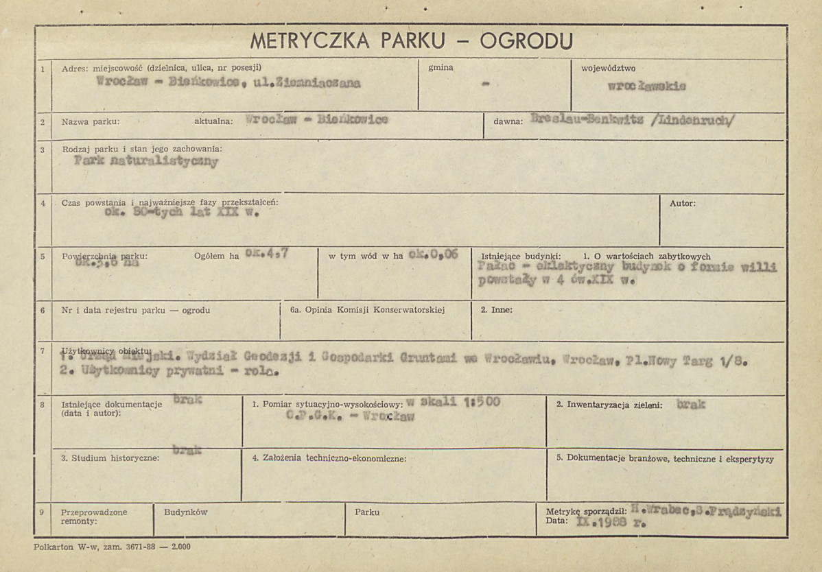 Ewidencja parkowa, skan nr 5