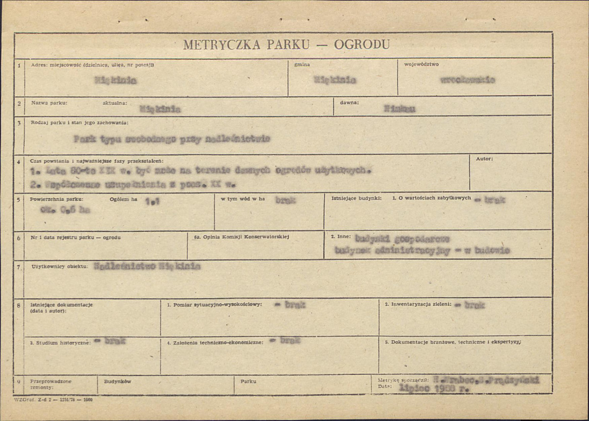 Ewidencja parkowa, skan nr 6