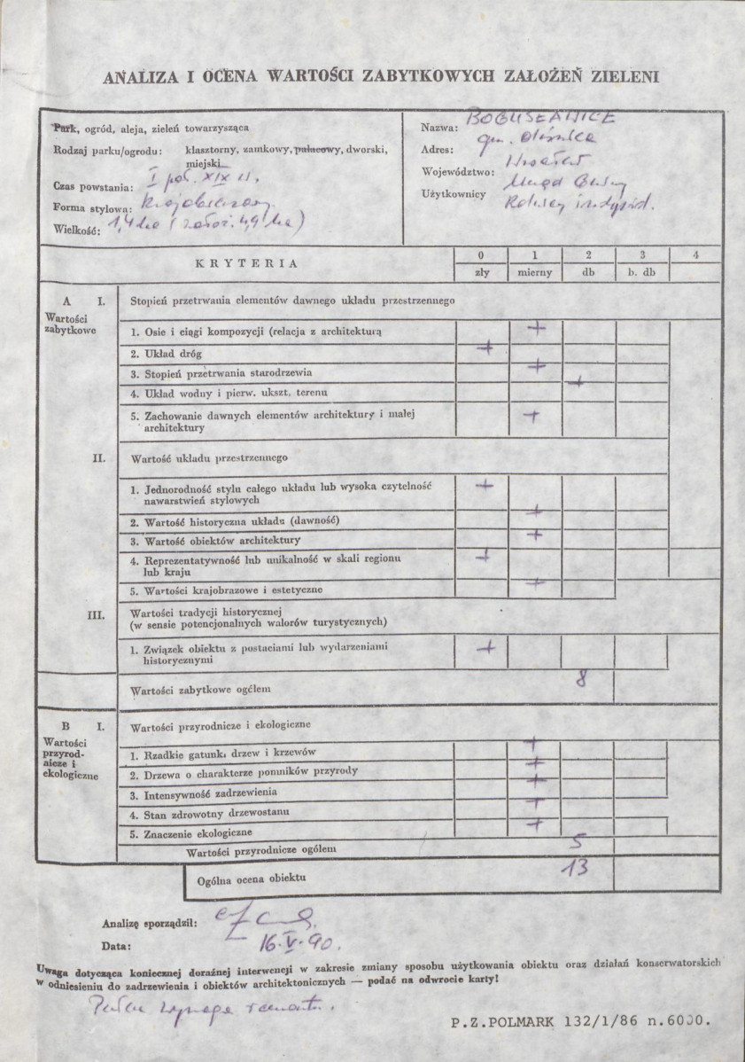 Ewidencja parkowa, skan nr 3