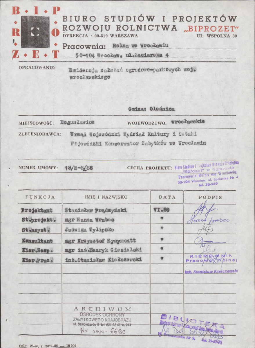 Ewidencja parkowa, skan nr 4