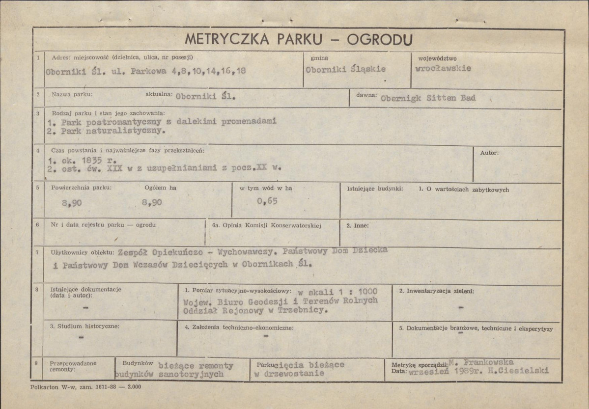 Ewidencja parkowa, skan nr 6