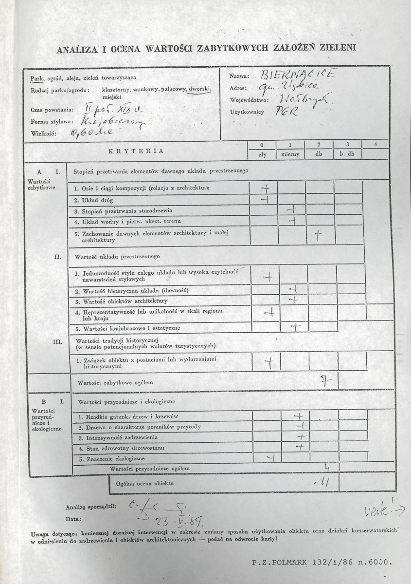 EP - Ewidencja parkowa, skan nr 3