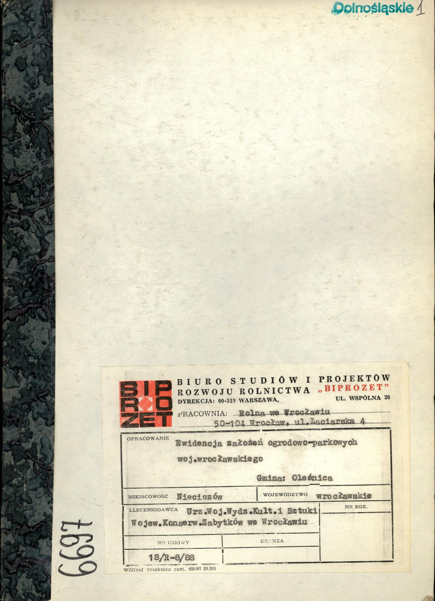 Ewidencja parkowa, skan nr 1