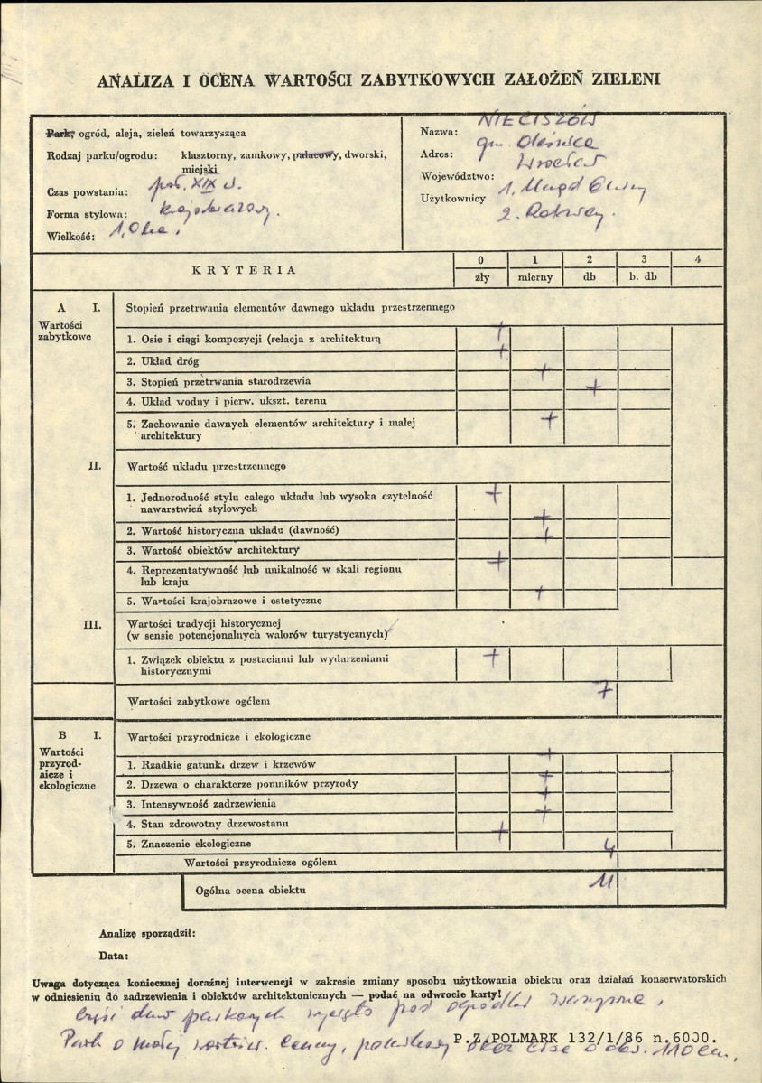 Ewidencja parkowa, skan nr 3
