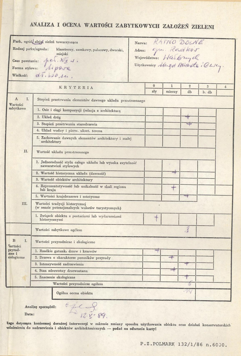 Ewidencja parkowa, skan nr 3